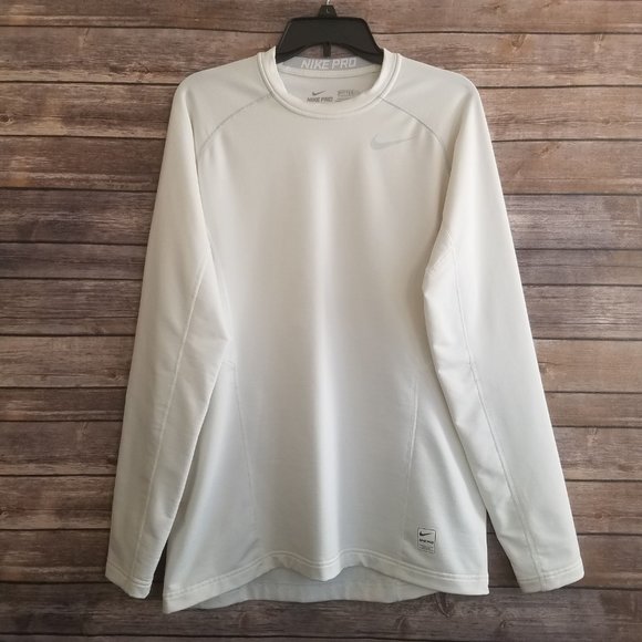 Nike Other - SOLD Men's Nike Pro White Long Sleeve Dri Fit Larg